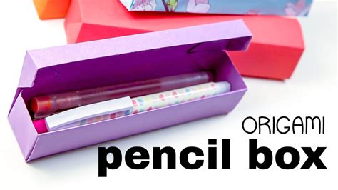 how to make electric pencil box|origami pencil strong box.